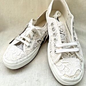 COPY - Superga Women's 2750 Macramew Lace Up Sneakers White Size 9.5M